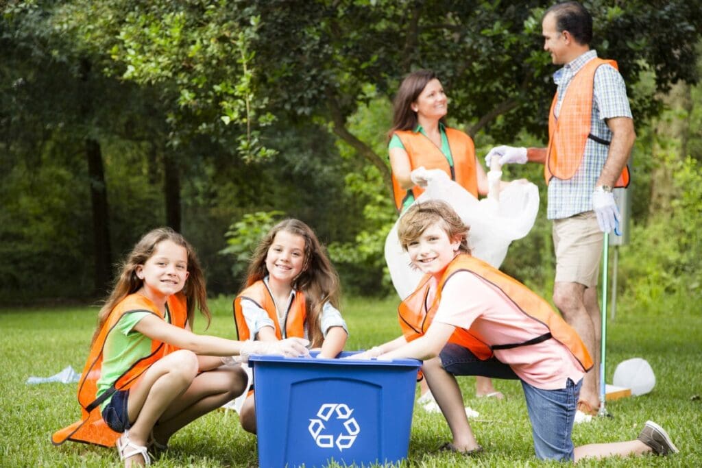 kids recycling